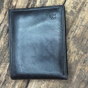 Etienne Aigner Mens Brown Genuine Leather Bifold Wallet Excellent Vintage